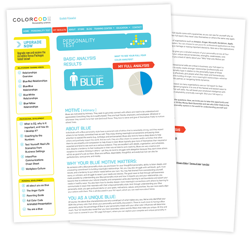 Color Code Personality Test